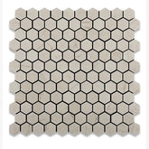 Tenedos Crema Marfil 1" Hexagon Polished/Honed Mosaic Tile