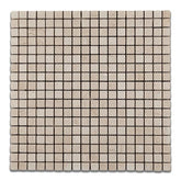 Tenedos Crema Marfil 5/8 x 5/8 Tumbled Mosaic Tile
