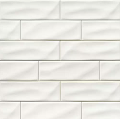 Whisper White Subway 3 in. x 6 in. Handcrafted Glossy Ceramic Subway Wall Tile by MSI (1 sq. ft./Case)