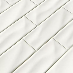 Whisper White Subway 3 in. x 6 in. Handcrafted Glossy Ceramic Subway Wall Tile by MSI (1 sq. ft./Case)