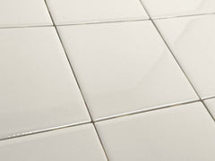 Biscuit Bone 4x4 Ceramic Gloss Wall Tile (10 Sqft) for Kitchen backsplash, bathroom Shower