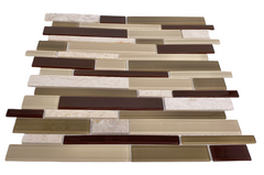 MSI Sonoma Valley AMZ-MD-00363 Interlocking Stone 12 inch x 12 inch Wall Tile for Kitchen Backsplash, Wall Tile for Bathroom, Shower Wall Tile, Mesh Mounted Mosaic Tile