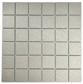 Grey Speckled Unglazed Porcelain Mosaic Square 2x2 Inch Porcelain Floor Wall Tile Backsplash Designed in Italy (Box of 5 sq. ft.)