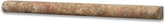 Scabos 3/4" X 12" Travertine Bullnose Pencil Liner Trim