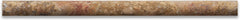 Scabos 3/4" X 12" Travertine Bullnose Pencil Liner Trim