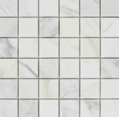 Calacatta Gold 2x2 Marble Mosaic Tile Polished 1 piece