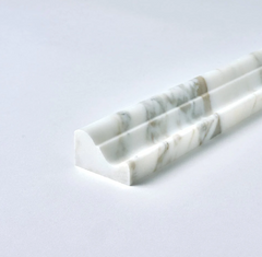 Calacatta Gold Marble Crown Molding Trim Honed