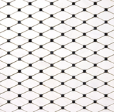Bianco Dolomite Octave with Black Dots Mosaic Honed HTC