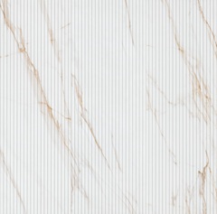 URBANSLAT MARMIRO GOLD 16 in. x 48 in. Matte Ceramic Fluted Wall Tile (15.5 sq. ft./Case)