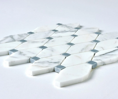 TENEDOS Calacatta Gold & Gray Octave Marble Mosaic POLISHED