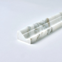 Calacatta Gold Marble Crown Molding Trim Honed-1 piece
