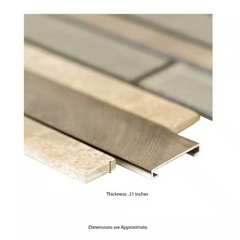 Champagne Bevel Toast 12 in. x 12 in. Textured Multi-Surface Mosaic Tile by MSI (1 sq. ft./Each)