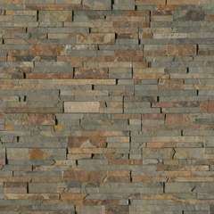 Natural Earth Ledger Panel 6 in. x 24 in. Splitface Slate Wall Tile by MSI (35 cases/210 sq. ft./pallet)