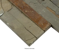 Natural Earth Ledger Panel 6 in. x 24 in. Splitface Slate Wall Tile by MSI (35 cases/210 sq. ft./pallet)