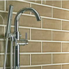 Artisan Taupe 4x12 Glossy Subway Tile for Walls by MSI (5 sq. ft./Case)