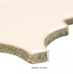 Antique White Arabesque 11 in. x 15 in. Glossy Ceramic Mesh-Mounted Mosaic Floor and Wall Tile by MSI (11.7 sq. ft. /case)