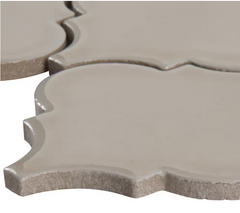 Portico Pearl Arabesque 11 in. x 15 in. Glossy Ceramic Mesh-Mounted Mosaic Tile by MSI (11.7 sq. ft. / Case) 721