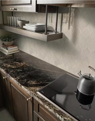 Portico Pearl Arabesque 11 in. x 15 in. Glossy Ceramic Mesh-Mounted Mosaic Tile by MSI (11.7 sq. ft. / Case) 721