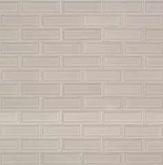 Portico Pearl Beveled 12 in x 12 in. Glossy Crackled Ceramic Mesh-Mounted Mosaic Wall Tile by MSI (10 sq. ft./Case) 94