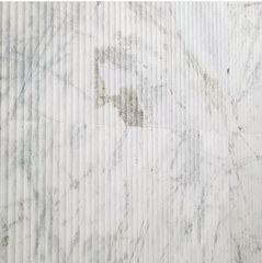 Arabescato Venato Valentino Fluto 12 in. x 24 in. Honed Marble Fluted Wall Tile by MSI (4 sq. ft./Case)