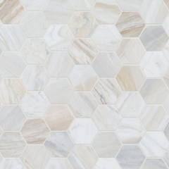 Athena Gold 2" Hexagon Honed Mosaic Tile MSI