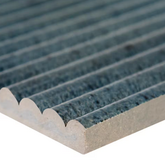 Sapphire Stax 6 in. x 12 in. Polished Porcelain Fluted Subway Wall Tile (8.5 sq. ft./Case)