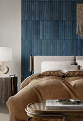 Flamenco Hale Navy Brick 2 in. x 18 in. Polished Porcelain Floor and Wall Tile (8 sq. ft./Case) HTC