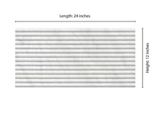 Arabescato Venato Milano Ribbo 12 in. x 24 in. Honed Fluted Marble Wall Tile by MSI (50 cases/200 sq. ft. / pallet)