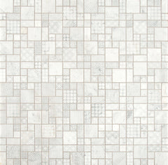 MS International TETBLA-10MM Mesh-Mounted Marble Encaustic Wall Tile (9.7 sq. ft. / case) Mosaic