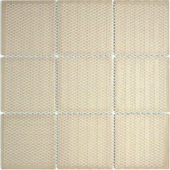 Porcelain 3-3/4 in. x 3-3/4 in. Matte Mesh-Mounted Mosaic for Backsplah, Bathroom Floor & Wall Tiles (11 pcs/case) (White)