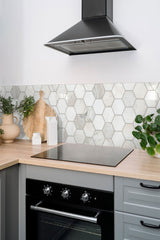 Arabescato Venato 5 in. Hexagon 10 in. x 13 in. Honed Marble Mesh-Mounted Mosaic Floor and Wall Tile by MSI (8.98 sq. ft./case)