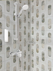 Bianco Dolomite Moderno 12" X 12" Polished Marble Mosaic Floor And Wall Tile by MSI