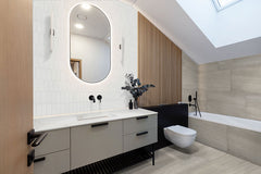 Bianco Glossy Ellipse 12 in. x 12 in. Glass Mesh-Mounted Mosaic Wall Tile by MSI