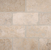Bologna Chiaro 3 in. x 6 in. Textured Travertine Floor and Wall Tile (1 sq. ft. / case)