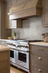 Briar Rosa Penny Round 12 in. x 12 in. Matte Mesh-Mounted Mosaic Wall Floor Tile