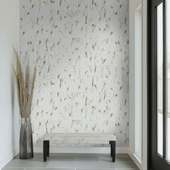 Calacatta Gold Stacked 12 in. x 12 in. Matte Porcelain Mesh-Mounted Mosaic Floor and Wall Tile