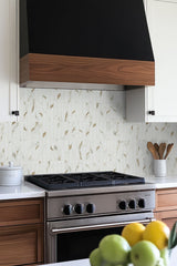 Calacatta Gold Stacked 12 in. x 12 in. Matte Porcelain Mesh-Mounted Mosaic Floor and Wall Tile