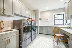 Calacatta Gold Stacked 12 in. x 12 in. Matte Porcelain Mesh-Mounted Mosaic Floor and Wall Tile