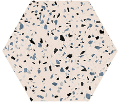 Abstract Talco 8x9 Matte Hexagon Porcelain Tile for Bathroom, Kitchen, Shower, Backsplash, Fireplace Accent, Indoor Outdoor Floor & Wall Use