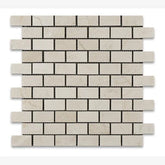 Crema Marfil 1x2 Polished/Honed Brick Mosaic Tile-1 piece