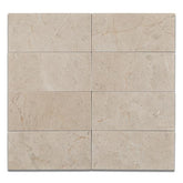 Tenedos Crema Marfil 3x6 Polished/Honed Subway Tile