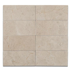 Tenedos Crema Marfil 3x6 Polished/Honed Subway Tile