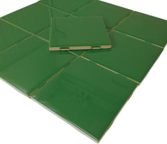 4x4 Emerald Green Ceramic Tile-Box of 10 pcs