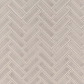 Portico Pearl Herringbone 11 in. x 12 in. Glossy Crackled Ceramic Mesh-Mounted Mosaic Tile by MSI (9.86 sq. ft./Case)