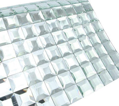 Glossy Diamond 3D Modern Square Glass Mosaic Tiles