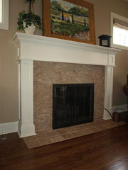 Noce 1X2 Travertine Split Faced Marble Mosaic Wall Tile