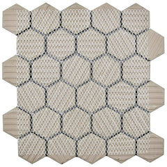 Black 2 Inch Hexagon Mosaic matte Wall Floor Tile, 10 pieces (10 Sqft)