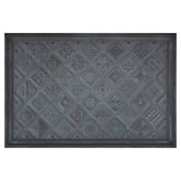 12x18 inch Potpourri Mix Hand Made Textured Premium Metal Decorative Mural Tile for Kitchen Backsplash and Fireplace (Rustic Emerald)