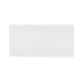 White Ceramic 3x6 Subway Wall Tile Matte Finish for Kitchen Backsplash, Bathroom Shower  (10 Sq. Ft)