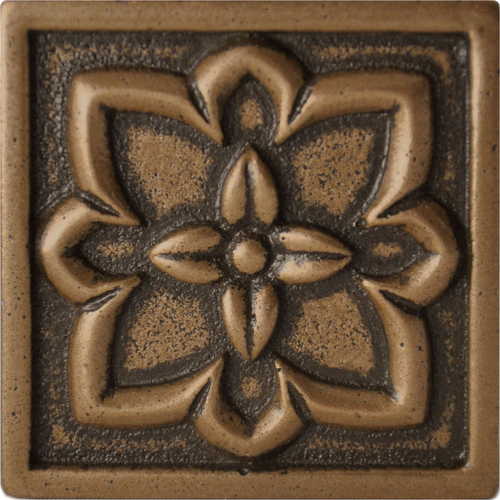 Flower Metal Decorative Insert Tile for Bathroom, Wall and Kitchen Bac Stone Tile Mosaics